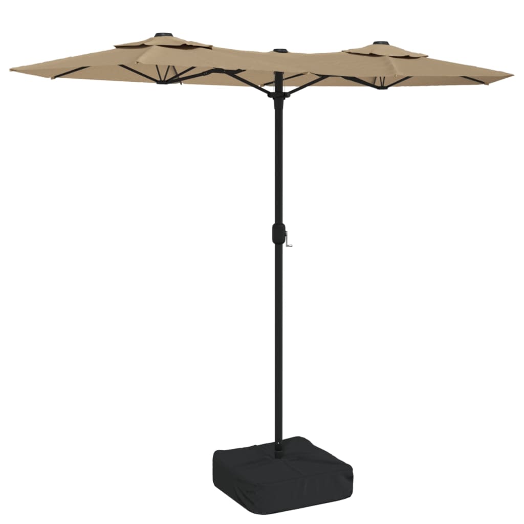 Techo doble Vidaxl Parasol con LED 316x240 cm Tope