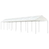 Vidaxl Arbor con techo 15.61x2.28x2.69 M polietileno blanco