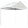 Vidaxl Arbor con techo 20.07x2.28x2.69 m Polyetileno blanco