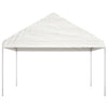 Vidaxl Arbor con tetto 11.15x4.08x3.22 m polietilene bianco