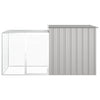 Vidaxl konijnenhok 200x91x100 cm gegalvaniseerd staal grijs