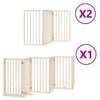 Vidaxx puerta plegable para perros con puerta 12 paneles 600 cm madera de álamo