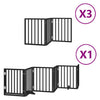 Vidaxx puerta para perros plegable 15 paneles 750 cm madera de álamo negro