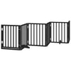 Vidaxx puerta para perros plegable 15 paneles 750 cm madera de álamo negro