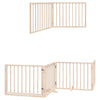 Vidaxx puerta plegable para perros con puerta 10 paneles 800 cm madera de álamo