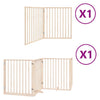 Vidaxx puerta para perros plegable con puerta 6 paneles 480 cm madera de álamo