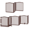 Vidaxx puerta para perros plegable 9 paneles 450 cm madera de álamo marrón