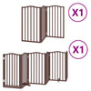 Vidaxx puerta para perros plegable 9 paneles 450 cm madera de álamo marrón