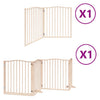 Vidaxx puerta para perros plegable con puerta 6 paneles 480 cm madera de álamo