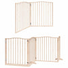 Vidaxx puerta para perros plegable con puerta 6 paneles 480 cm madera de álamo
