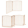 Vidaxx puerta plegable para perros con puerta 8 paneles 640 cm madera de álamo