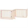 Vidaxx puerta para perros plegable con puerta 6 paneles 480 cm madera de álamo