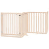 Cancello per cani pieghevole Vidaxx con porta 8 pannelli 640 cm in legno di pioppo