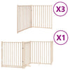Vidaxx puerta plegable para perros con puerta 10 paneles 800 cm madera de álamo