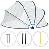 Techo de piscina Vidaxl alrededor de 315x158 cm PVC