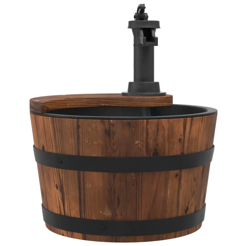 Vidaxl Waterfontein con pompa 28x28x34,5 cm Pineo solido