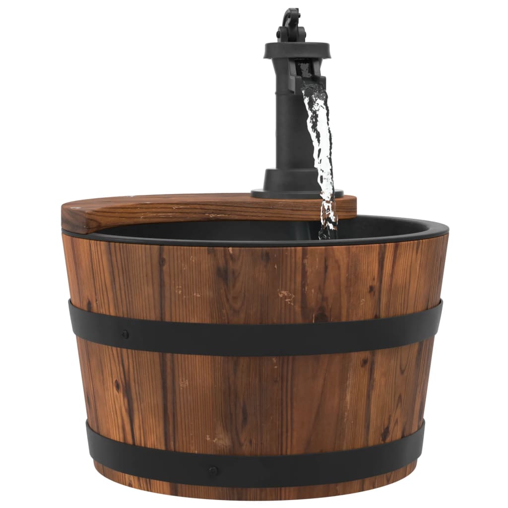 Vidaxl Waterfontein con pompa 28x28x34,5 cm Pineo solido