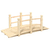 Vidaxl Garden Bridge con corrimano 150x67x56 cm Pineo solido