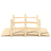 Vidaxl Garden Bridge con corrimano 150x67x56 cm Pineo solido