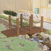Vidaxl Garden Bridge con binari a catena 150x67x56 cm Pineo solido