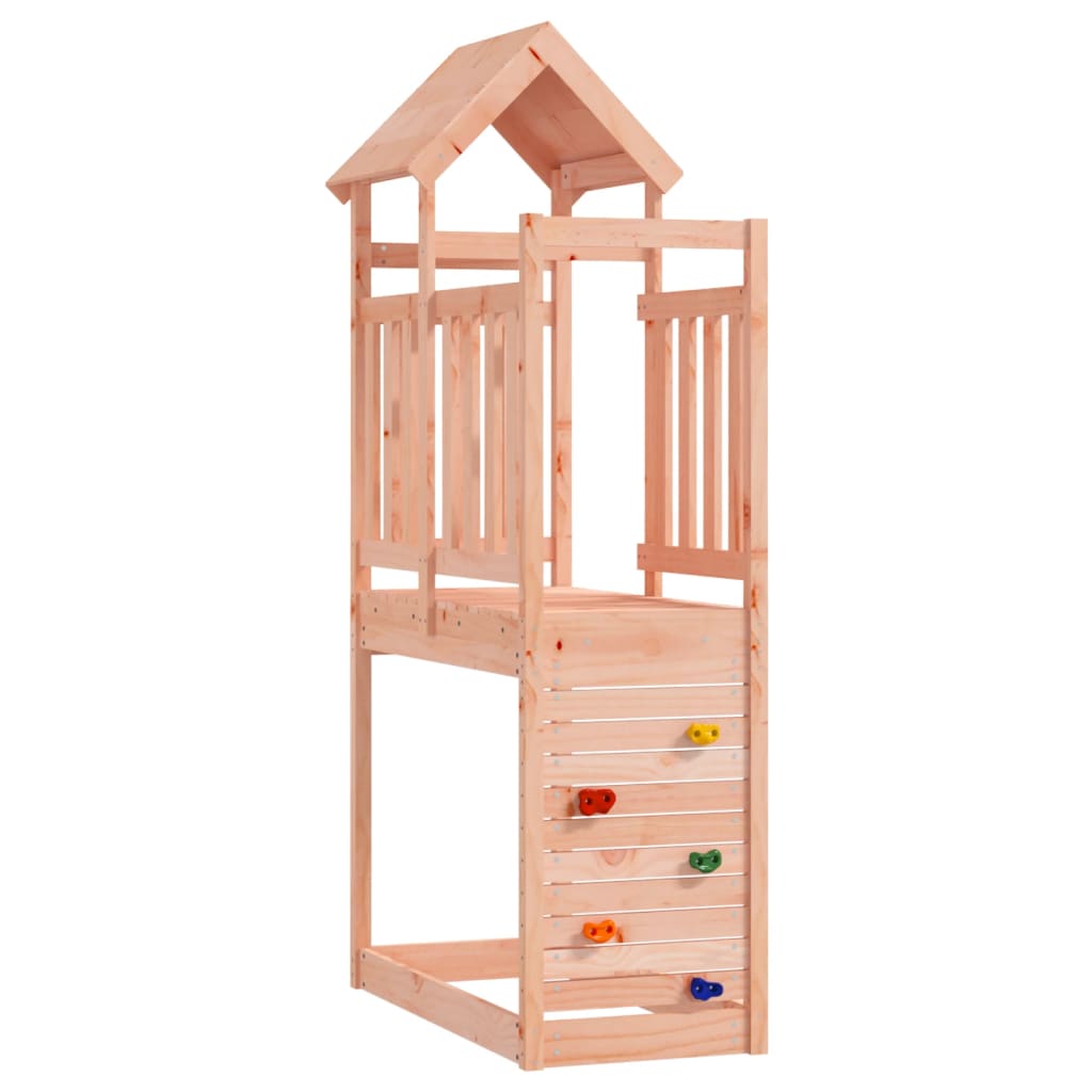 Vidaxl Play Tower con parete rocciosa 53x110.5x214 cm Douglashout solido