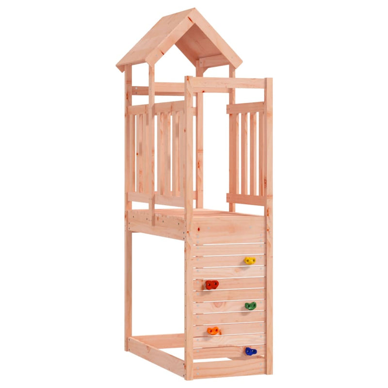 Vidaxl Play Tower con parete rocciosa 53x110.5x214 cm Douglashout solido