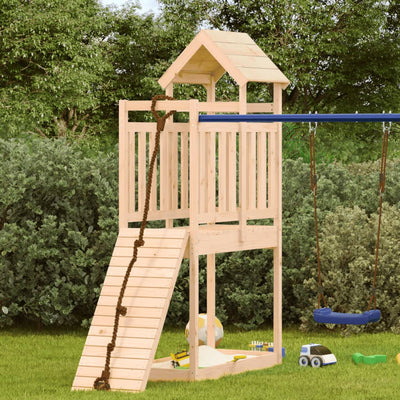Vidaxl Play Tower 52.5x110.5x214 cm de pino sólido