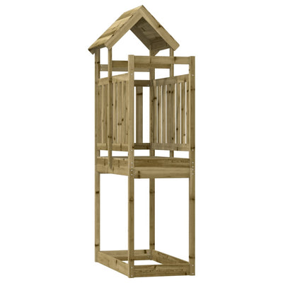 Vidaxl Play Tower 52.5x110.5x214 cm Pine impregnado