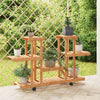 Vidaxl Plant Standard con ruote 110x25x78 cm Vurenhout solido