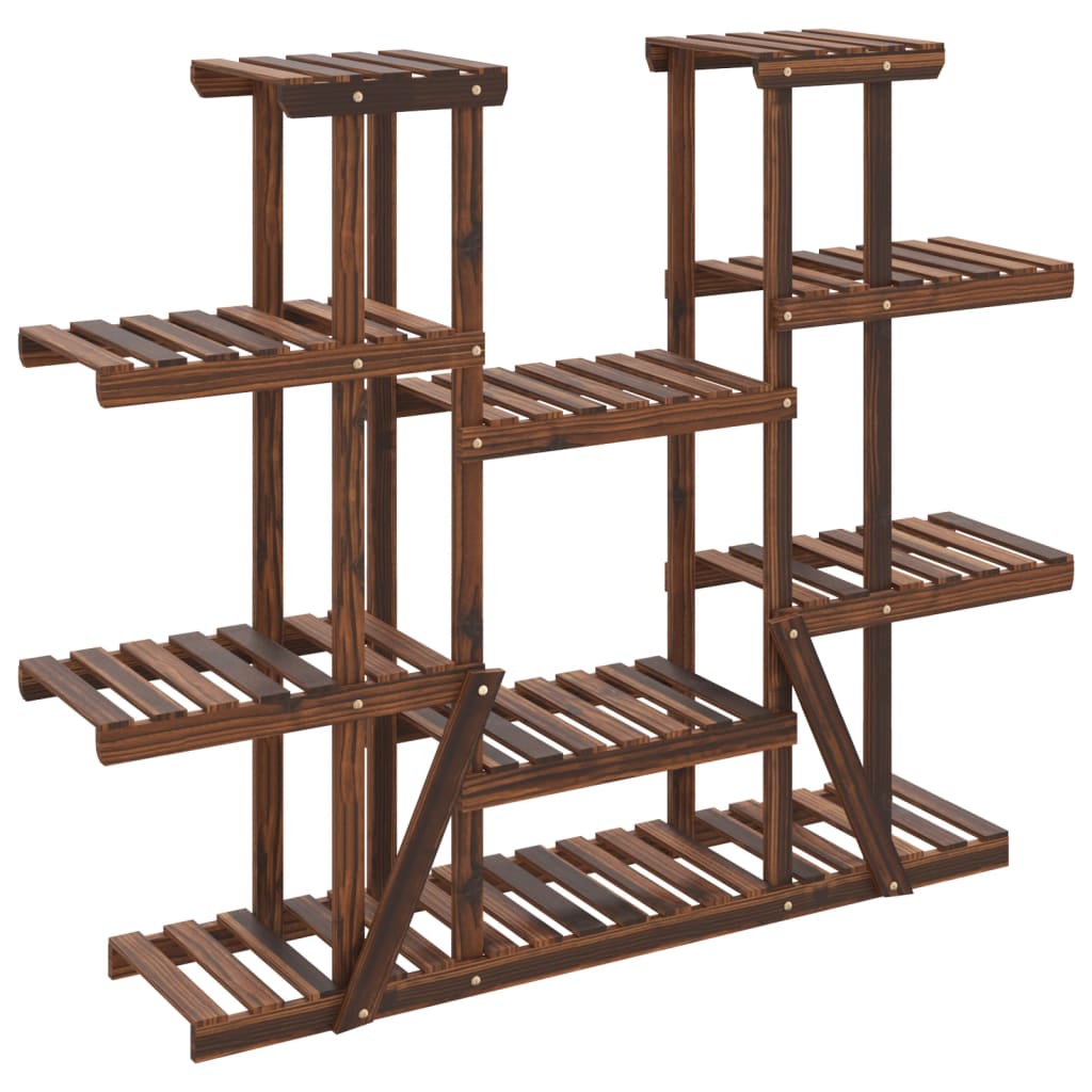 Estándar de la planta Vidaxl 110x25x110.5 cm de pino sólido