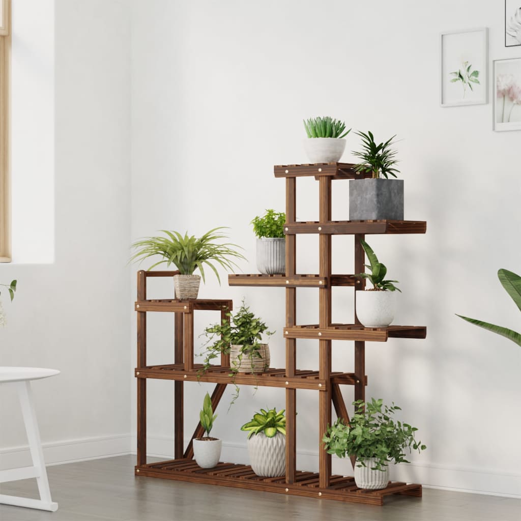 Estándar de la planta Vidaxl 110x25x111 cm de pino sólido