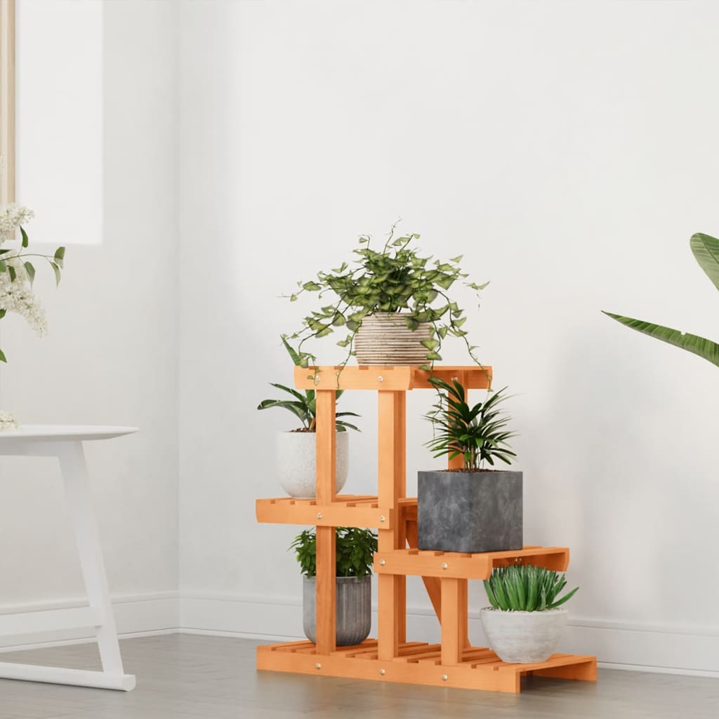 Estándar de planta Vidaxl 58x25x51 cm de pino sólido