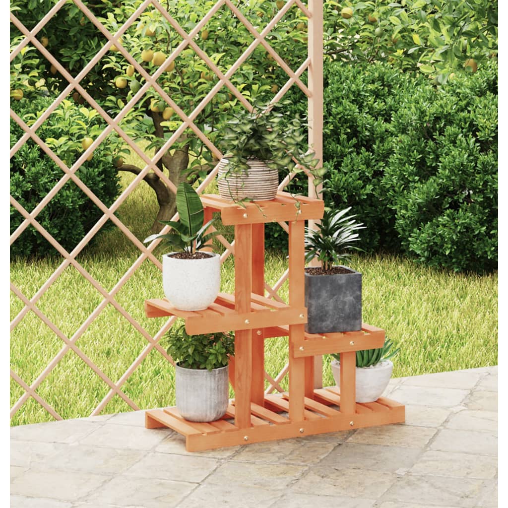 Estándar de planta Vidaxl 58x25x51 cm de pino sólido