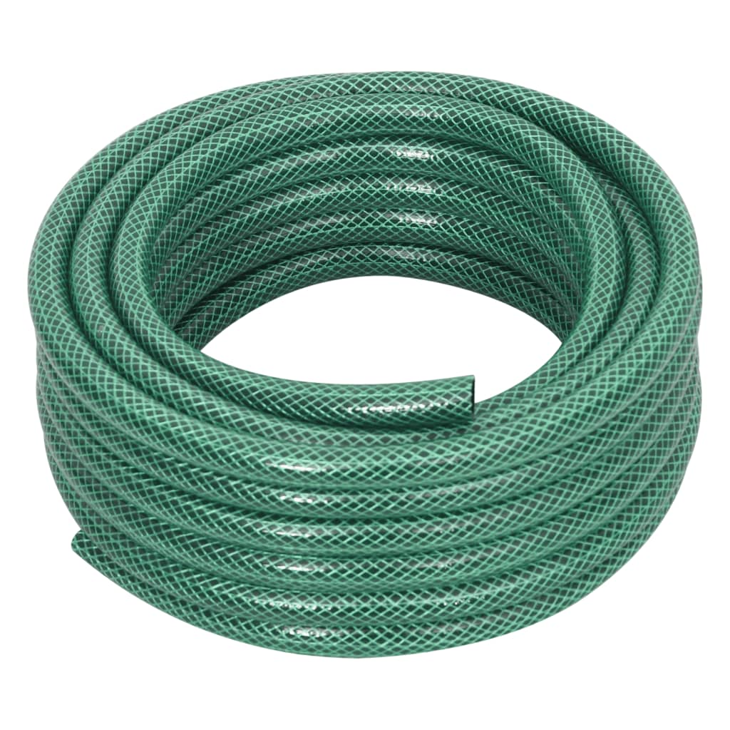 Vidaxl Garden Manguera con conjunto de embrague 0.5 '' 10 M PVC Green