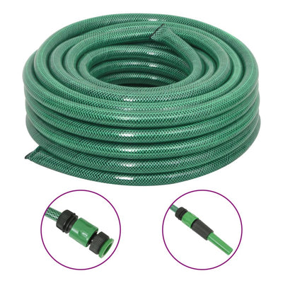 Vidaxl Garden Thole con set di frizione 0,9 '' 20 m PVC verde