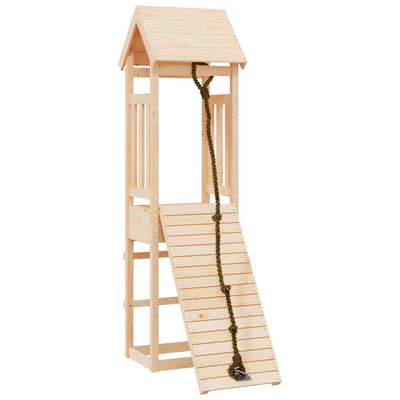 Vidaxl Speelhuis con pino sólido de la pared trepadora