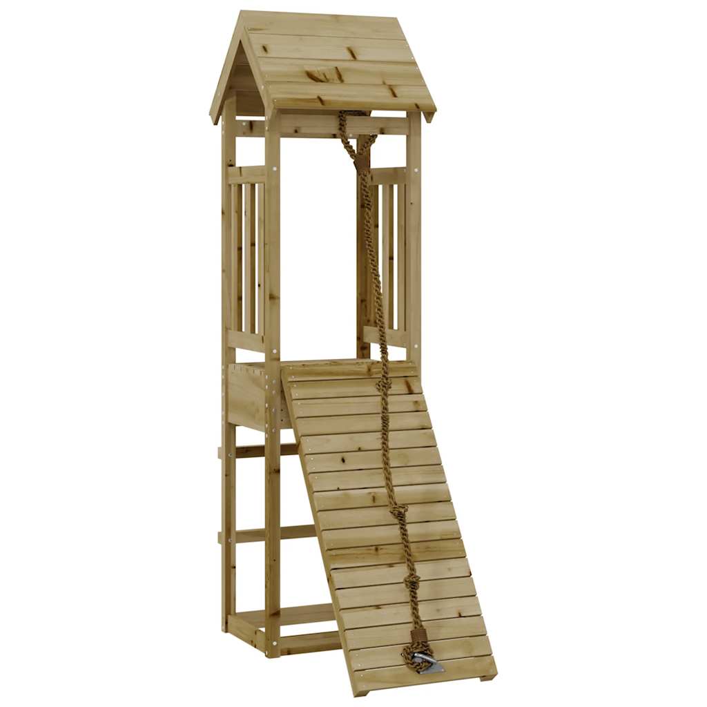 Vidaxl Speelhuis con Pine impregnado de la pared trepadora