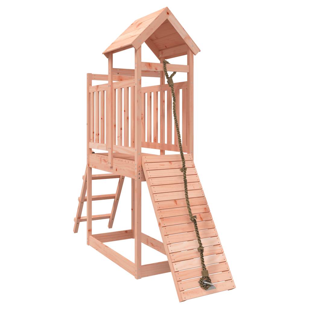 Vidaxl Speelhuis con muro di arrampicata solido Douglashout