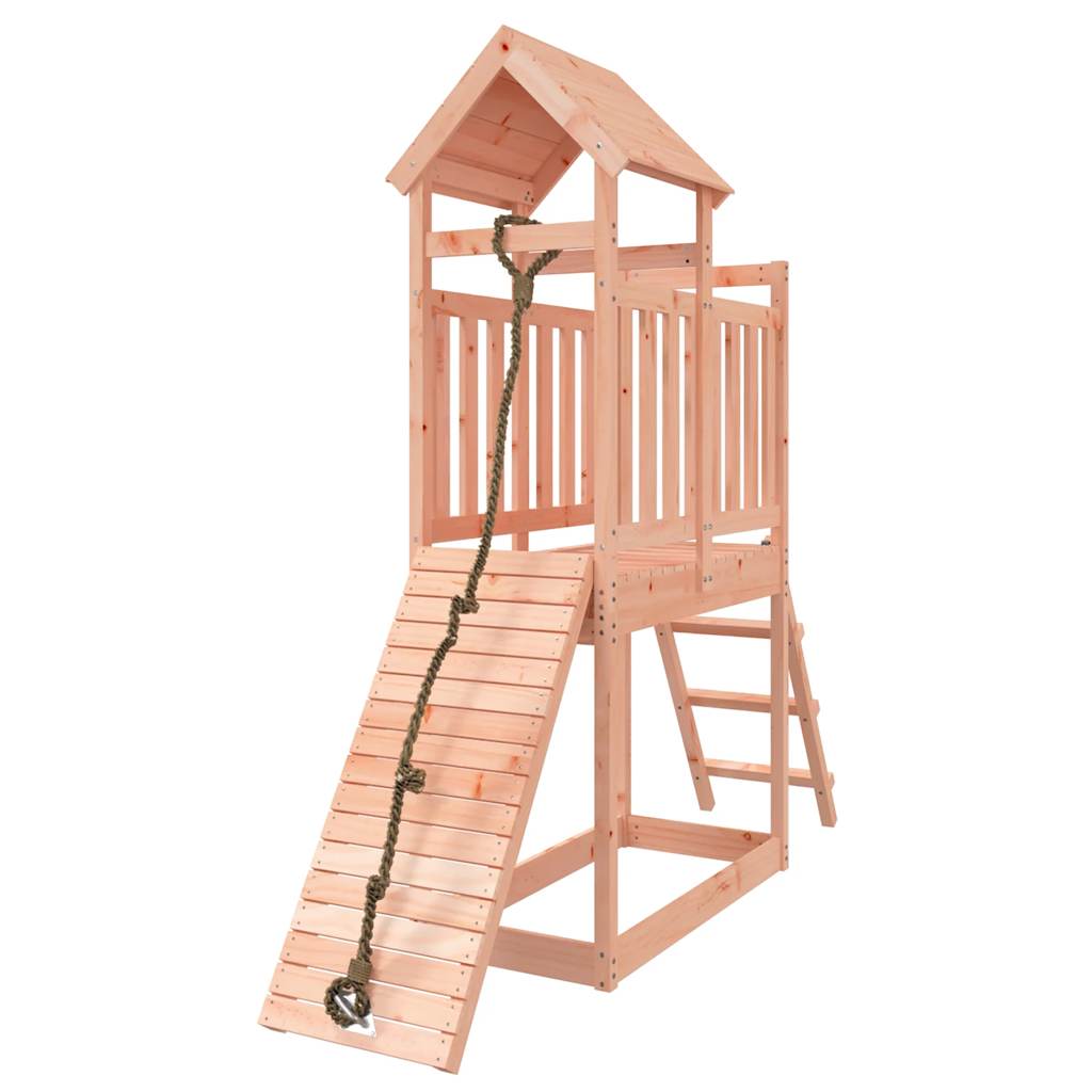 Vidaxl Speelhuis con muro di arrampicata solido Douglashout