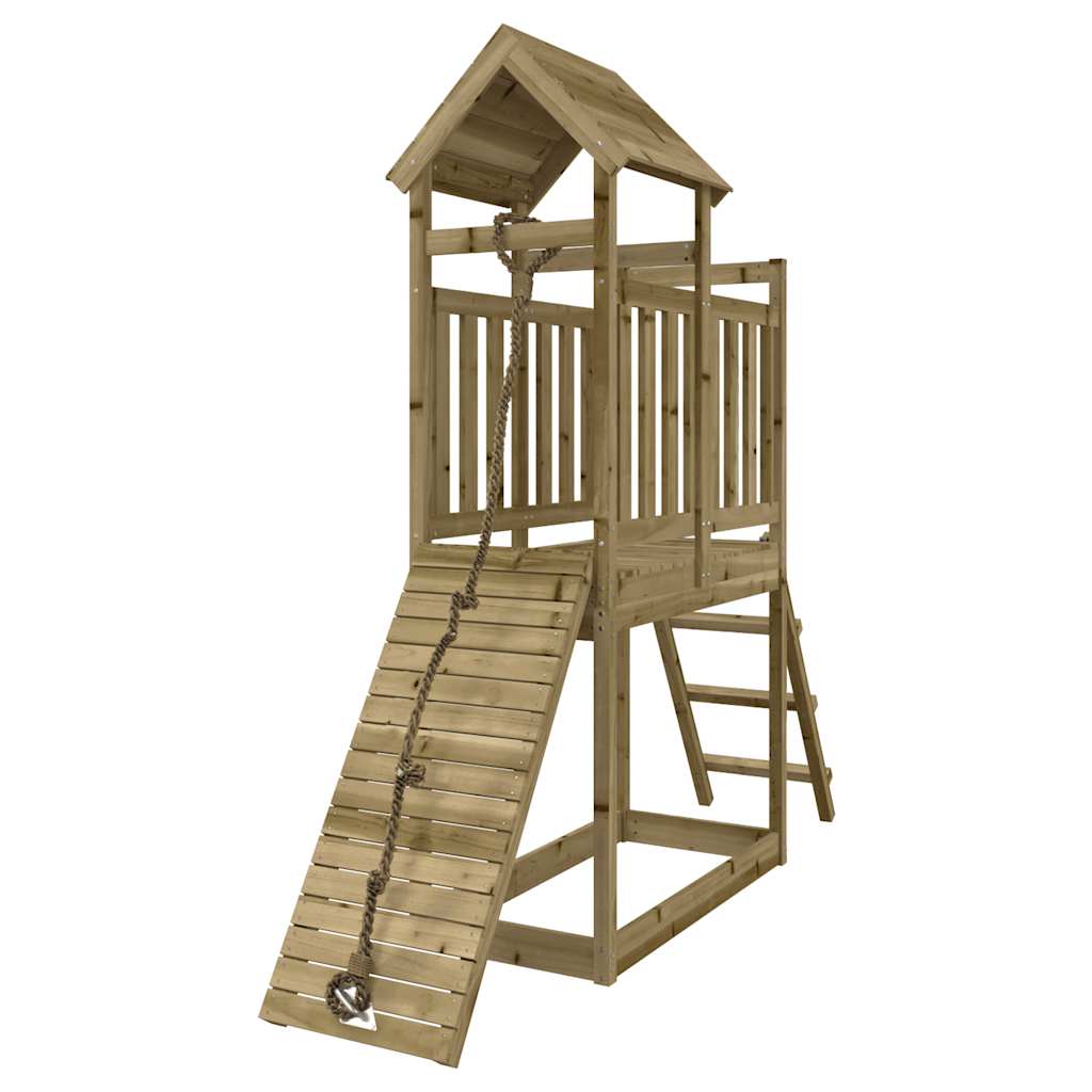 Vidaxl Speelhuis con Pine impregnado de la pared trepadora