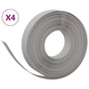 Bordi del giardino Vidaxl 4 pezzi 10 m 10 cm polietilene grigio
