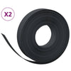 Vidaxl tuinranden 2 st 10 m 10 cm polyetheen zwart