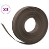Vidaxl tuinranden 3 st 10 m 10 cm polyetheen bruin