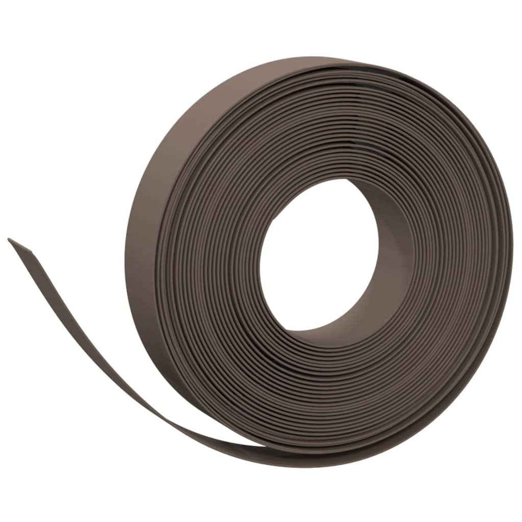 Vidaxl tuinranden 3 st 10 m 10 cm polyetheen bruin