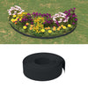 Bordes de jardín Vidaxl 4 ST 10 m 15 cm de polietileno negro