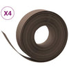 Vidaxl tuinranden 4 st 10 m 15 cm polyetheen bruin