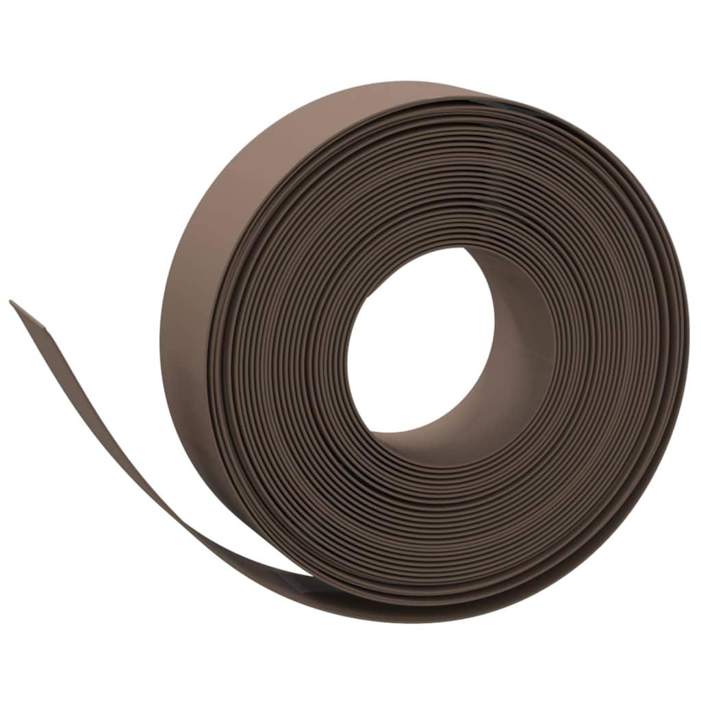 Vidaxl tuinranden 4 st 10 m 15 cm polyetheen bruin