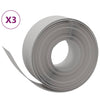 Vidaxl tuinranden 3 st 10 m 20 cm polyetheen grijs
