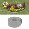 Bordi del giardino Vidaxl 4 pezzi 10 m 20 cm in polietilene grigio