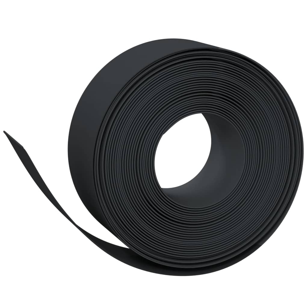 Vidaxl tuinranden 5 st 10 m 20 cm polyetheen zwart